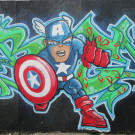 Captain America street art